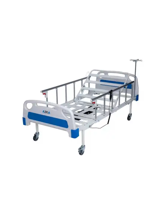 AZKA DE04 Dual Motorlu Alümi̇nyum Korkuluklu Ekonomi̇k Hasta Karyolası