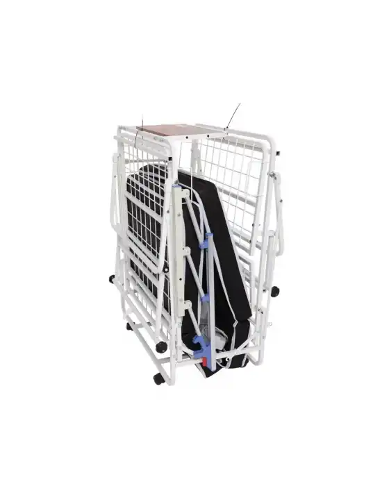 AZKA DF01 Dual Motorlu Alümi̇nyum Korkuluklu Katlanabi̇li̇r Hasta Karyolası