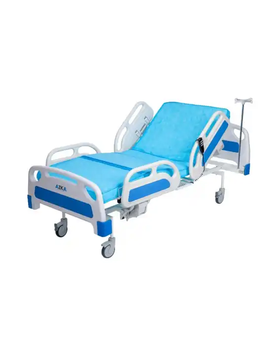 AZKA DFA1 Dual Motorlu ABS Korkuluklu Ekonomi̇k Hasta Karyolası