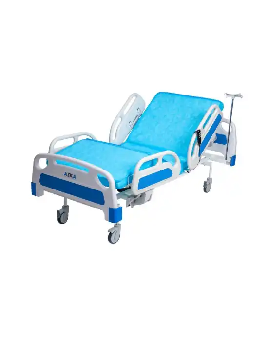 AZKA DFA1 Dual Motorlu ABS Korkuluklu Ekonomi̇k Hasta Karyolası