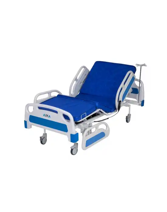 AZKA DFA1 Dual Motorlu ABS Korkuluklu Ekonomi̇k Hasta Karyolası
