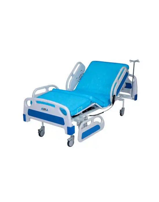 AZKA DFA1 Dual Motorlu ABS Korkuluklu Ekonomi̇k Hasta Karyolası