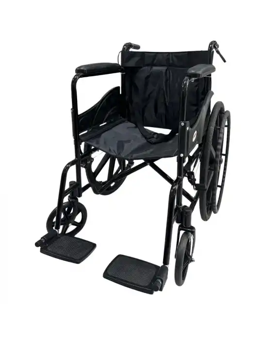 Poylin P100 Ekonomik Tekerlekli Sandalye SİYAH