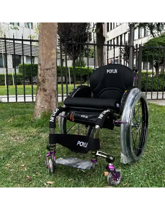 Poylin P153 Aktif Tekerlekli Sandalye (Titanyum)