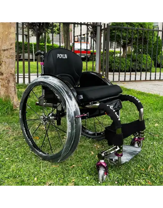 Poylin P153 Aktif Tekerlekli Sandalye (Titanyum)