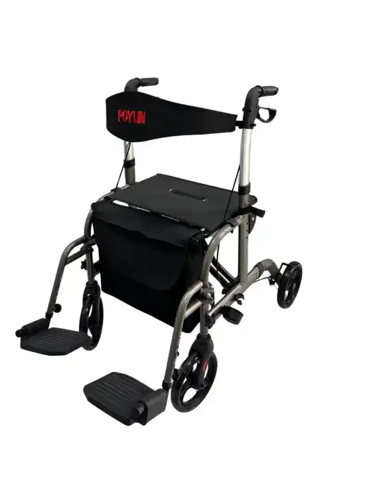 Poylin P777P Alüminyum Pedallı Lüks Rollatör