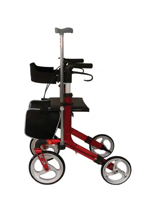 Poylin P888 Ultra Lüks Rolatör Kırmızı - Titanyum Gri