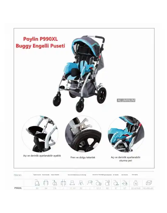 Poylin P990 XL Buggy CP Engelli Puseti