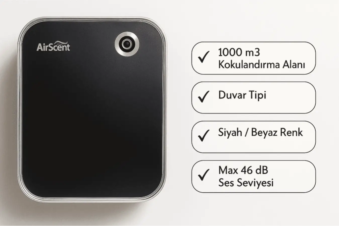 Airscent Geniş Alan Kiralık Koku Makinesi - Siyah