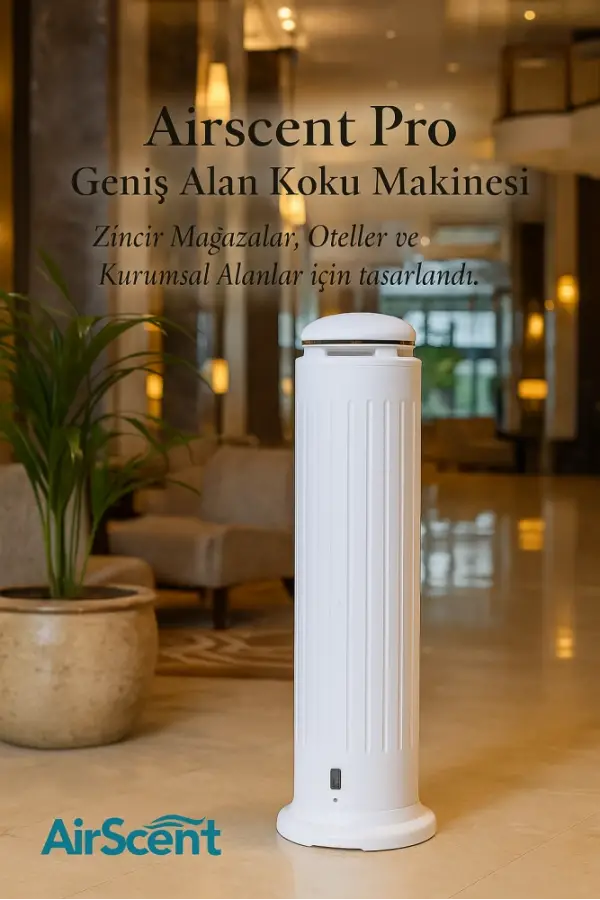 Airscent Pro Geniş Alan Kiralık Koku Makinesi - Beyaz