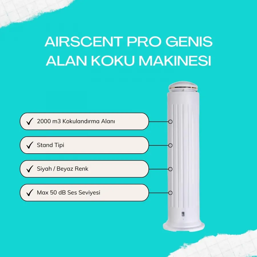 Airscent Pro Geniş Alan Koku Makinesi - Beyaz