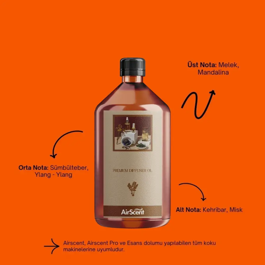 Airtech 1000 ML Mirandes Oda Koku Makine Kartuşu Esansı