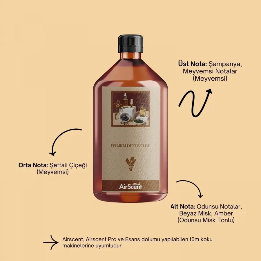 Airtech 500 ML California Oda Koku Makine Kartuşu Esansı