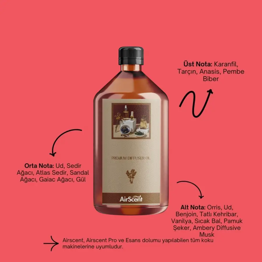 Airtech 500 ML Maribu Oda Koku Makinesi Kartuşu Esansı