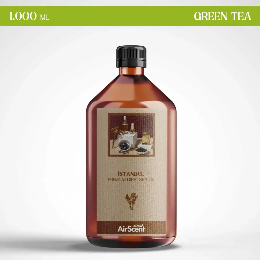 Yeşil Çay Koku Makinesi Kartuşu Esansı 1.000 ML