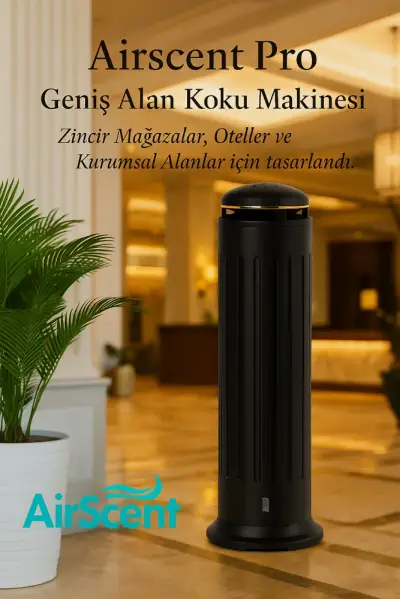 Airscent Pro Geniş Alan Koku Makinesi - Siyah