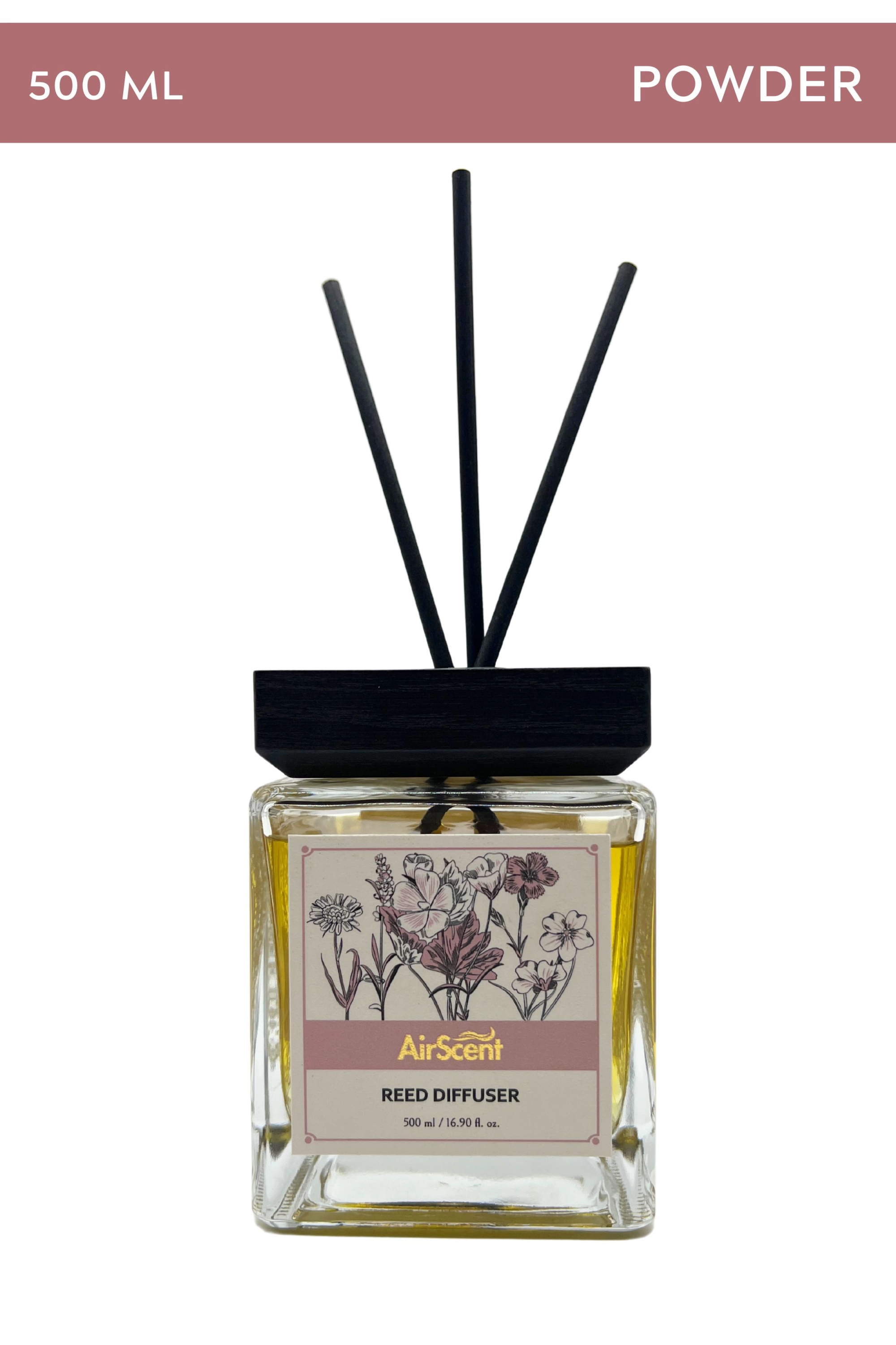 Pudra Çubuklu Oda Kokusu 500 ML Reed Diffuser - Airtech Hygiene