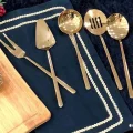 5 Parça Çelik Servis Seti – Gold ve Klasik Parlak Seçenek