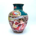 Romantik Dans Desenli İthal Fine Porcelain Vazo