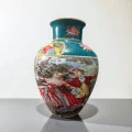 Romantik Dans Desenli İthal Fine Porcelain Vazo