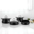 CHEF RUBENIS BESTCOOK LUXURY 7 PARÇA TENCERE SETİ SİYAH RC100