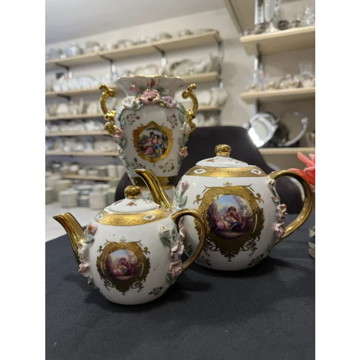 Üçlü şey el işş porselen