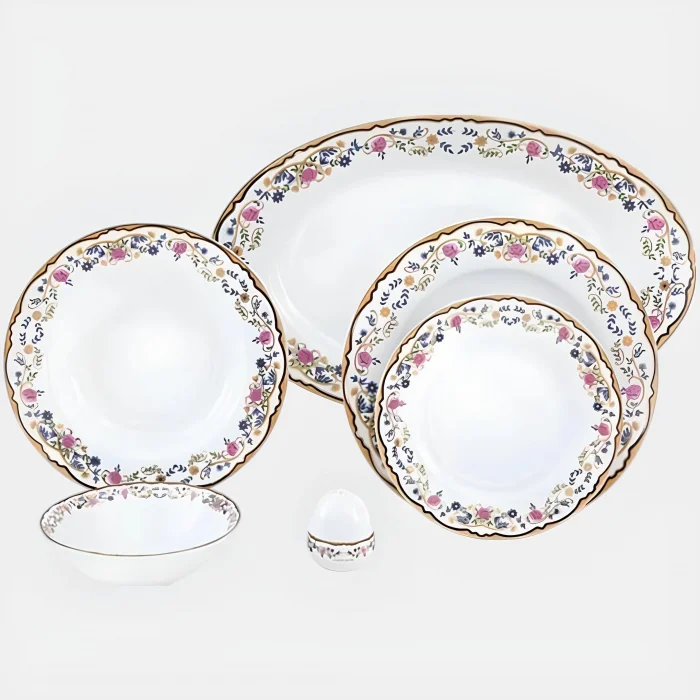 6 Kişilik 28 Parça Porselen Yemek Takımı