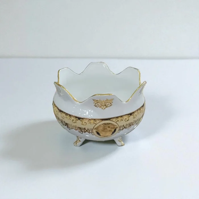 Luna Zarif Porselen Ayaklı Kase