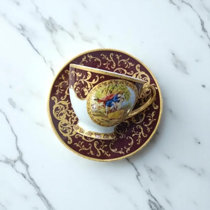 6’lı Porselen Kahve Fincanı Takımı