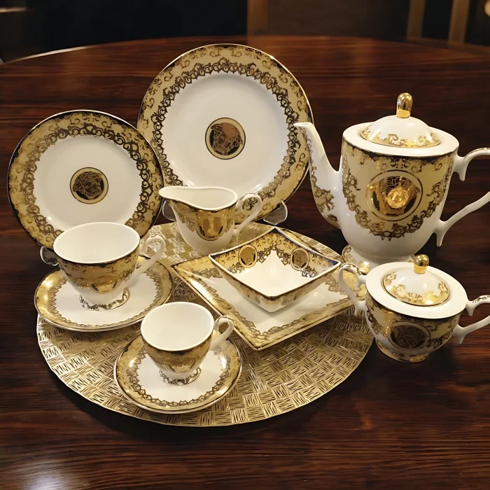 Bawaria Zarafeti Sofralarınızda: Pasta Tabağı, Sütlük, Çay/Kahve Fincanı ve Sunumluklar (Her ürün ayrı ayrı satılmaktadır)