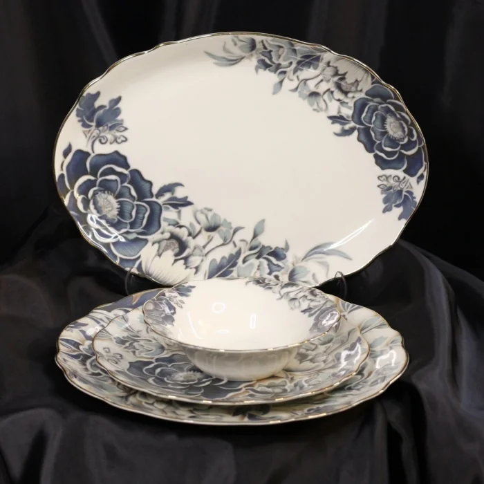 Lüks Porselen Yemek Takımı 55 Parça 12 Kişilik