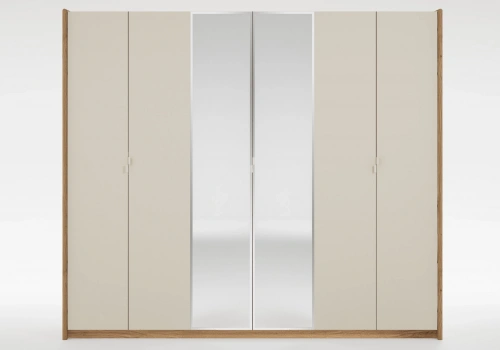 Narva 6-Door Wardrobe - Mirrored