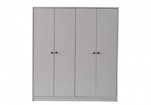 Arlen Gray 4-Door Cabinet