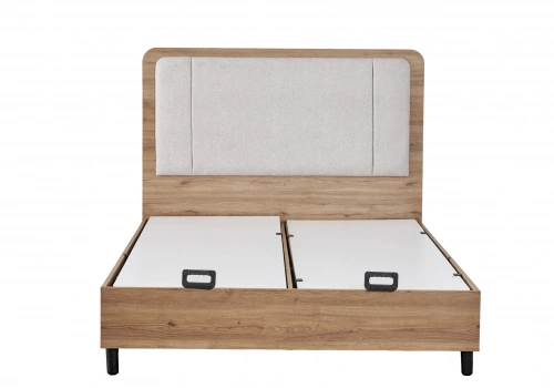 Arlen Walnut Based Bed Frame - 150 Cm