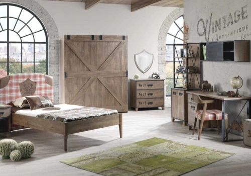 Vintage Mode Genç Odası