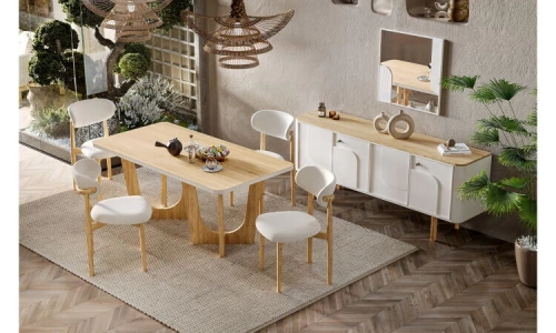 Oasis Yemek Odası: Bohem Bir Tarzla Sofralarınıza Sıcaklık ve Şıklık Katın