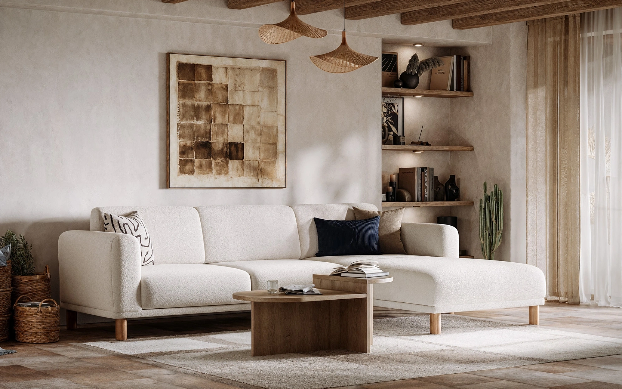 Nuba Corner Sofa Set