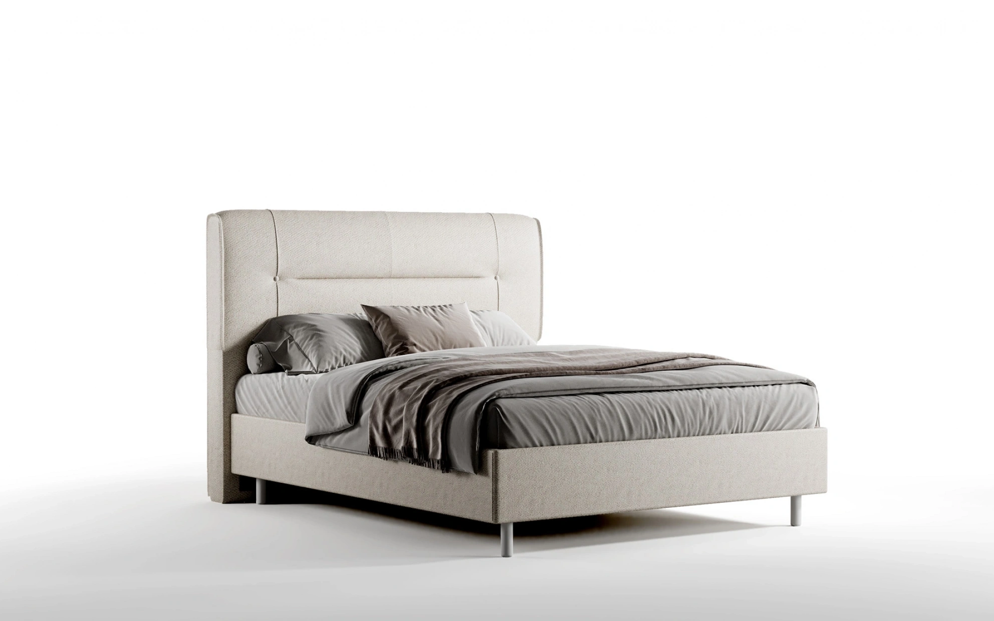 Lily Bed Frame with Storage Case - 160 Cm