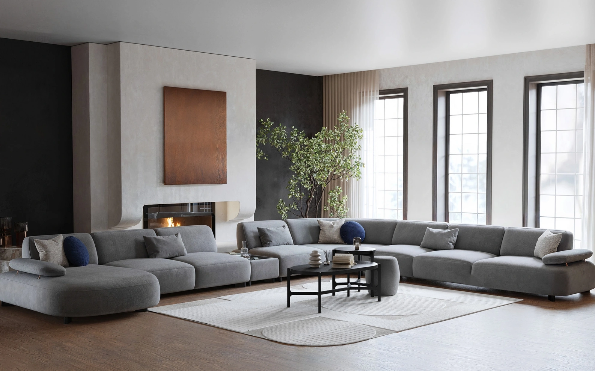Maya Corner Sofa Set