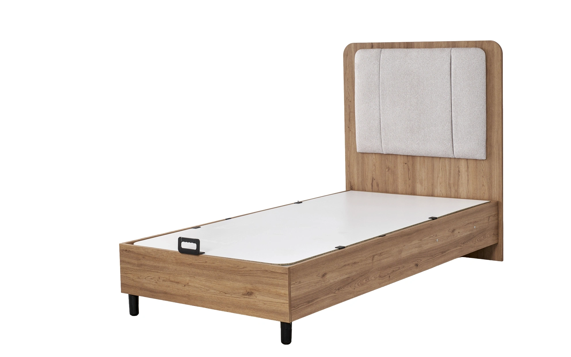 Arlen Walnut Based Bedside Table - 100 Cm