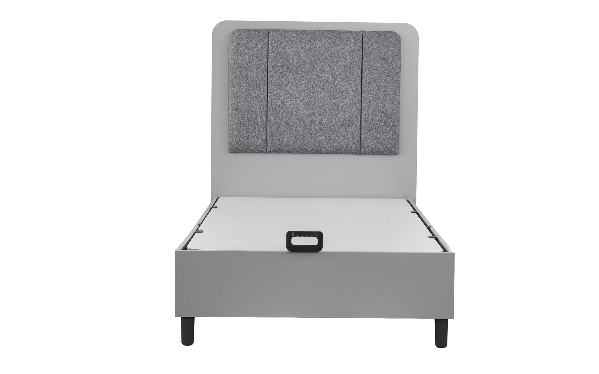 Arlen Gray Metal Frame Bedstead - 100 Cm