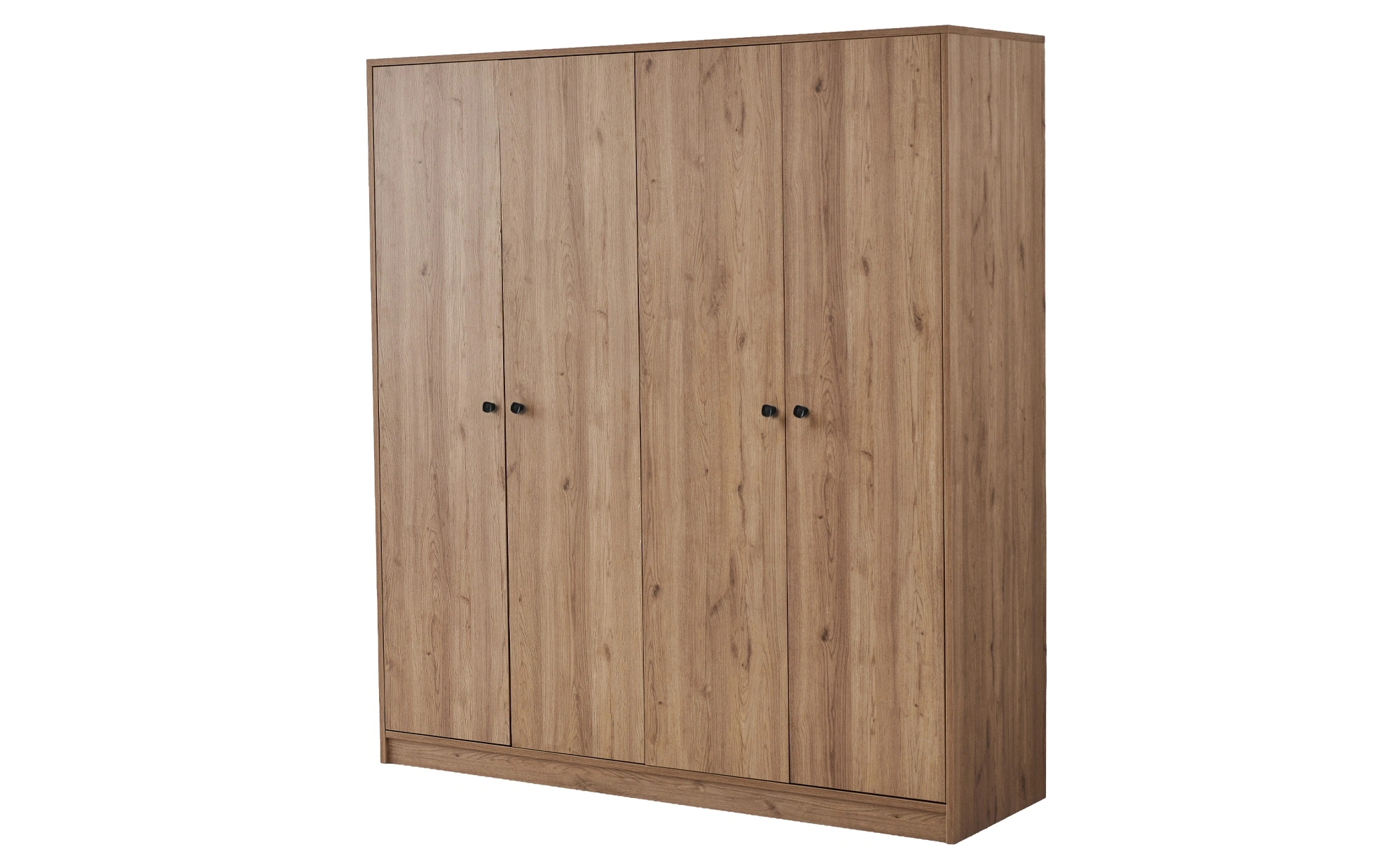 Arlen Walnut 4-Door Wardrobe