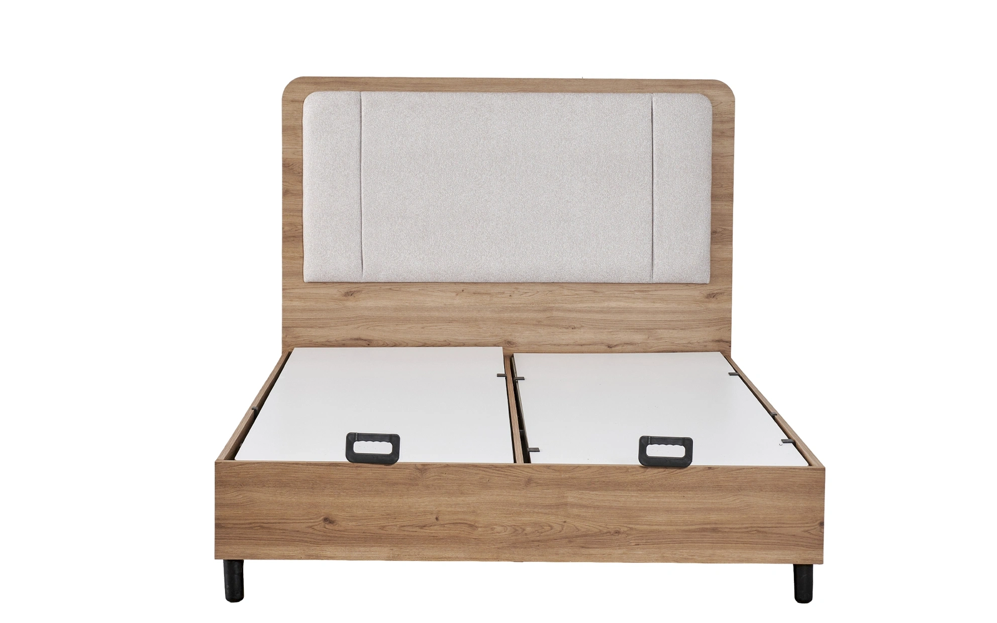 Arlen Walnut Based Bed Frame - 150 Cm