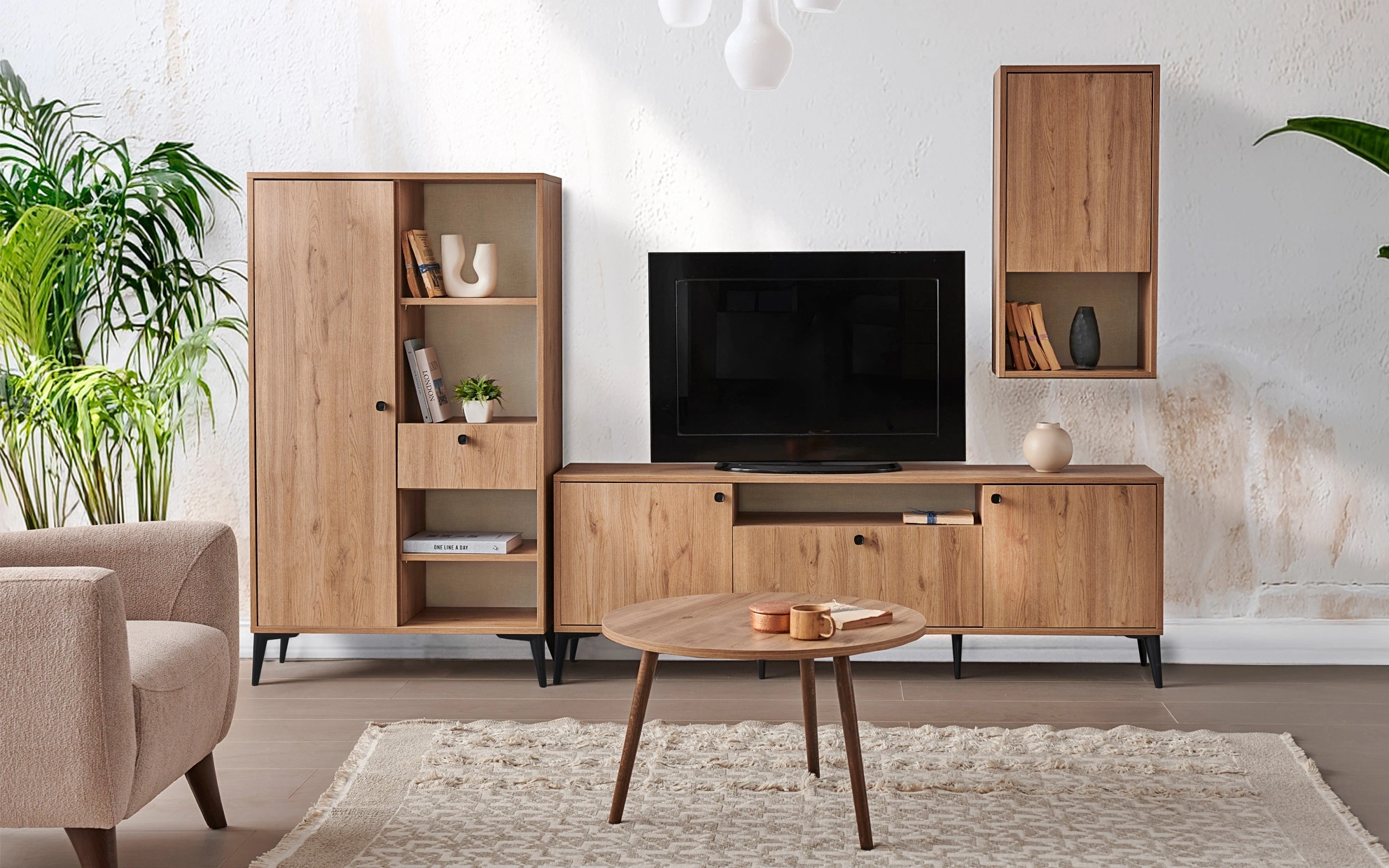 Arlen Walnut TV Stand