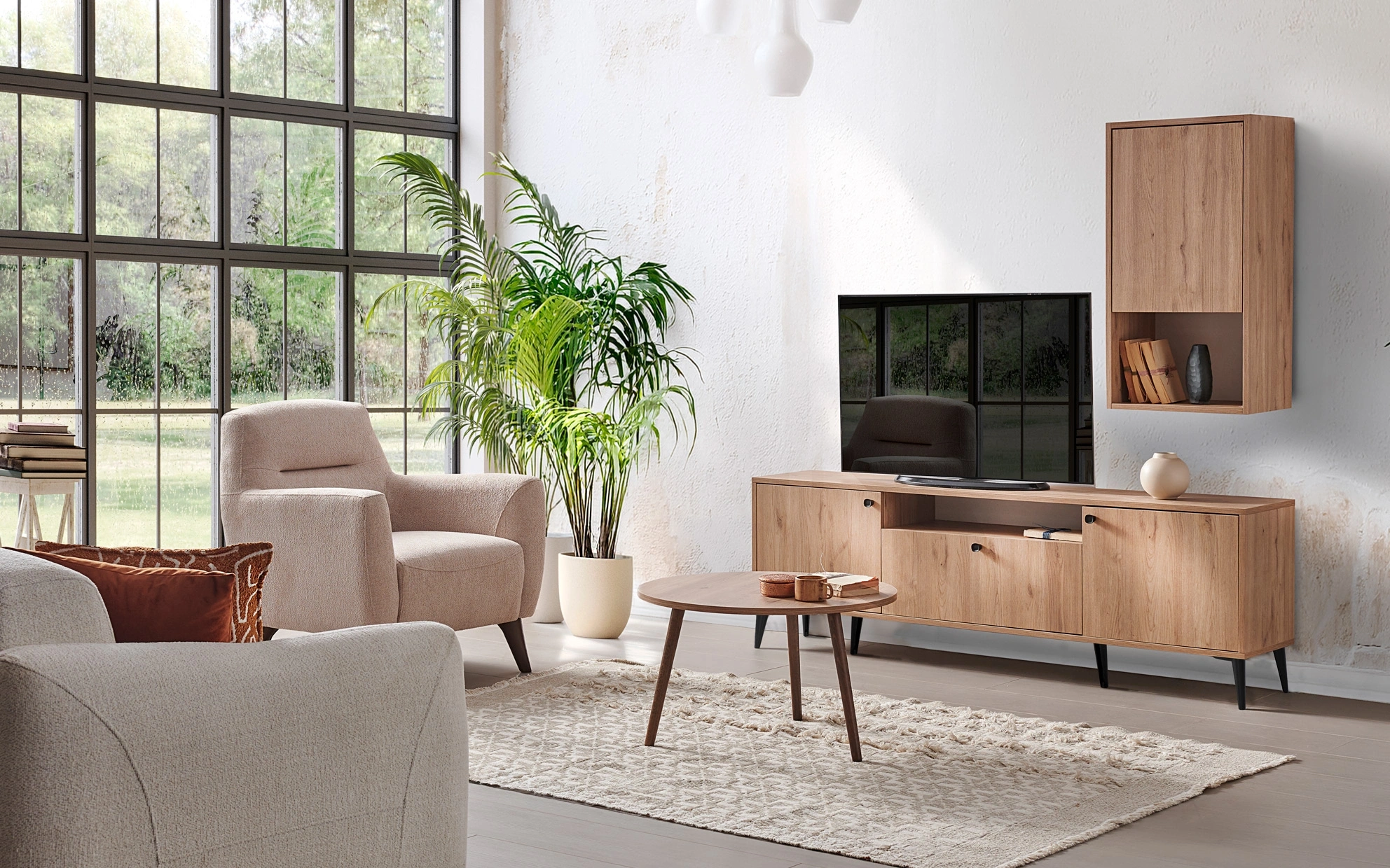 Arlen Walnut TV Stand