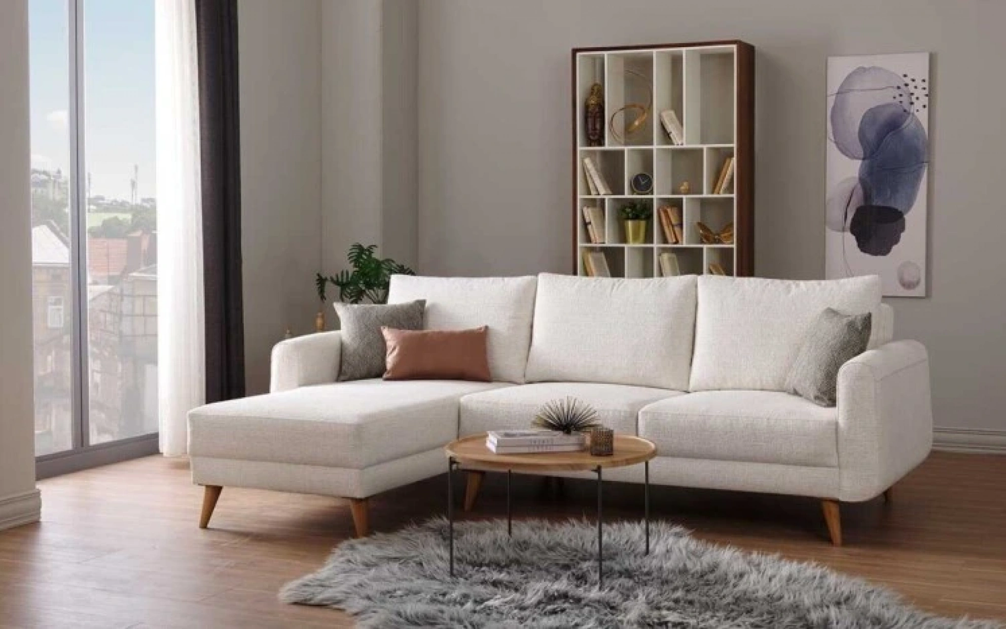 Amber Double-Sided Corner Sofa