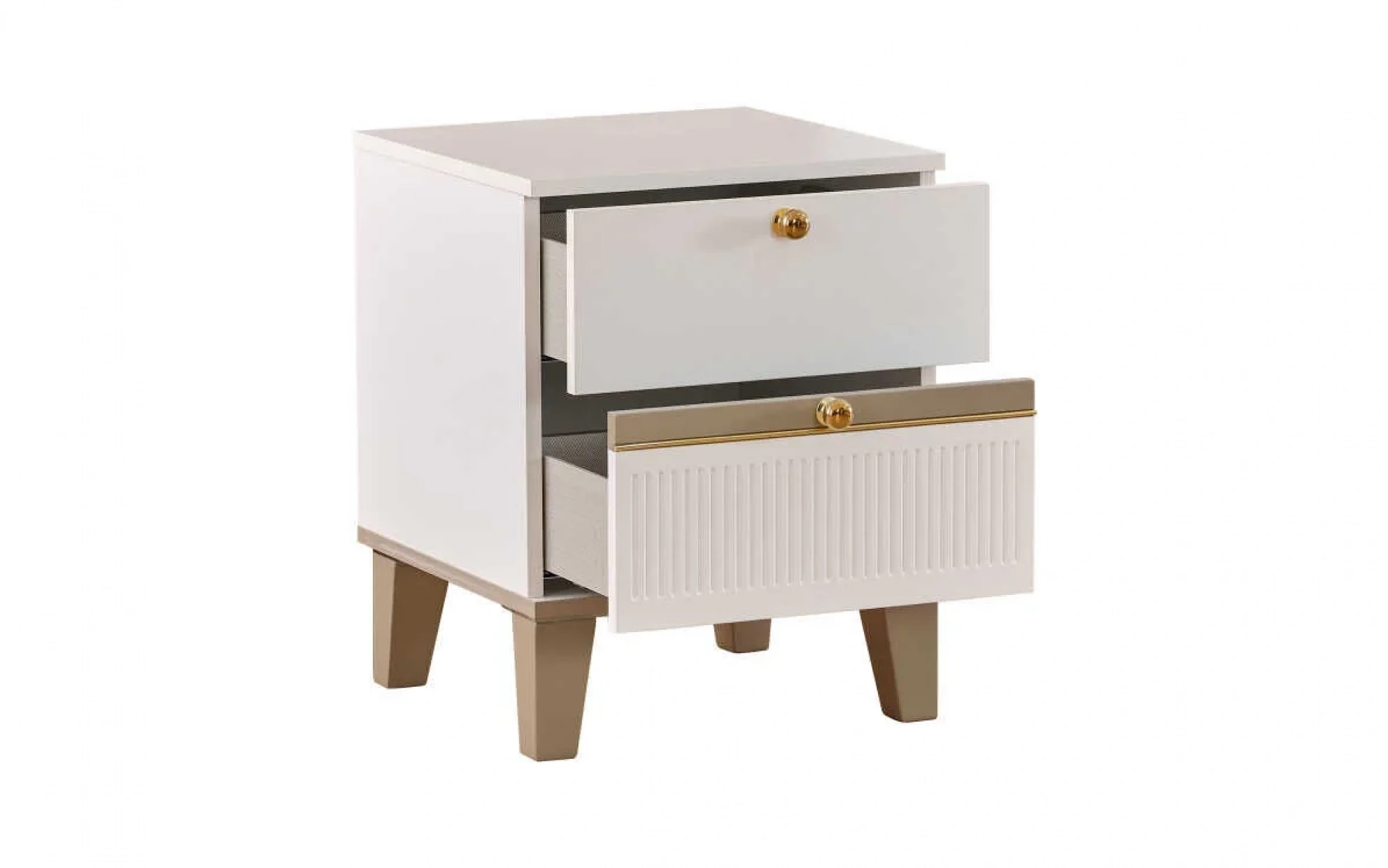 Archroom Double Drawer Nightstand