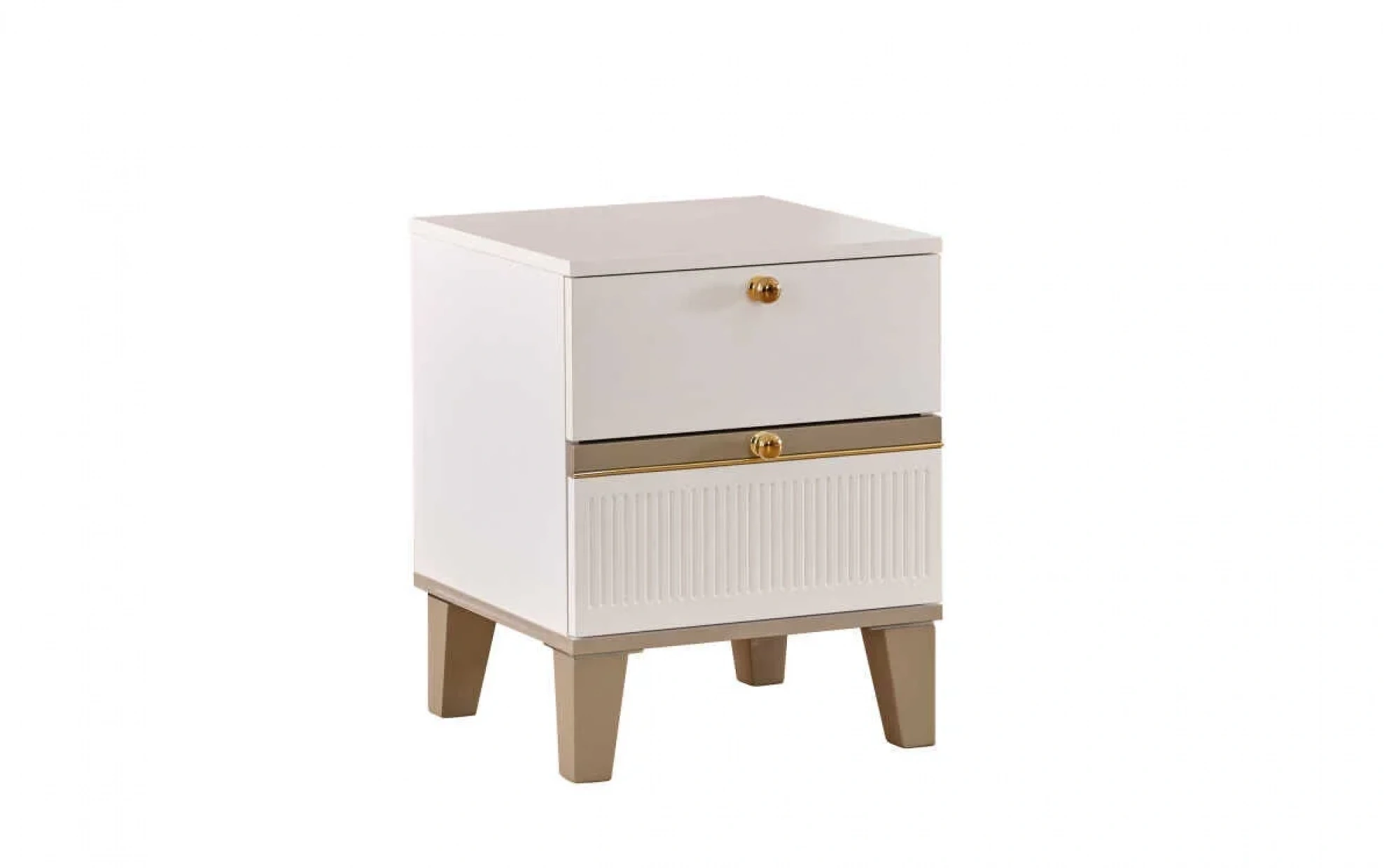 Archroom Double Drawer Nightstand