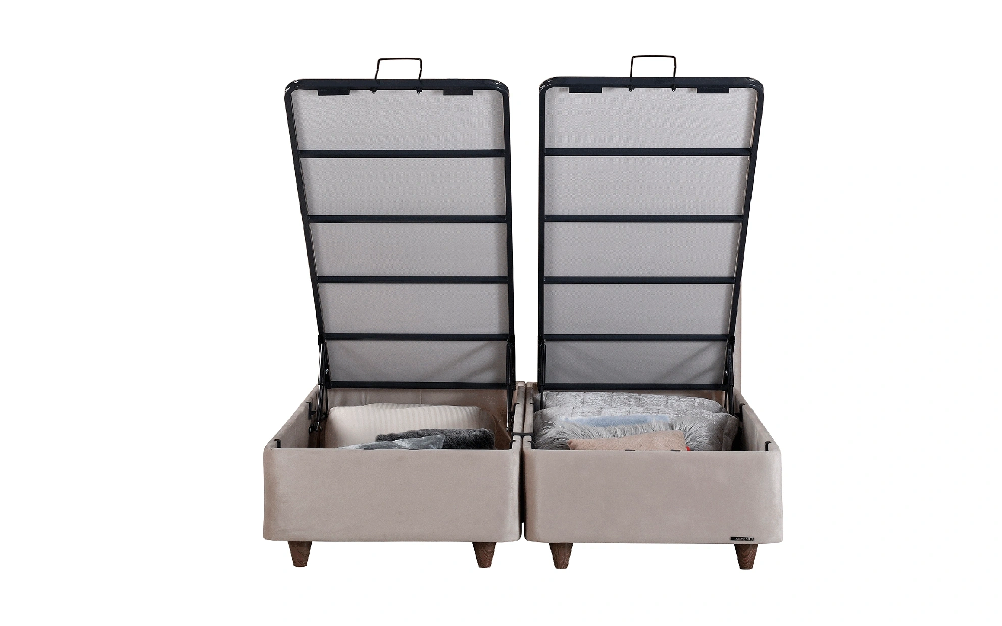 Aris Bed Frame with Storage Case - 160 Cm