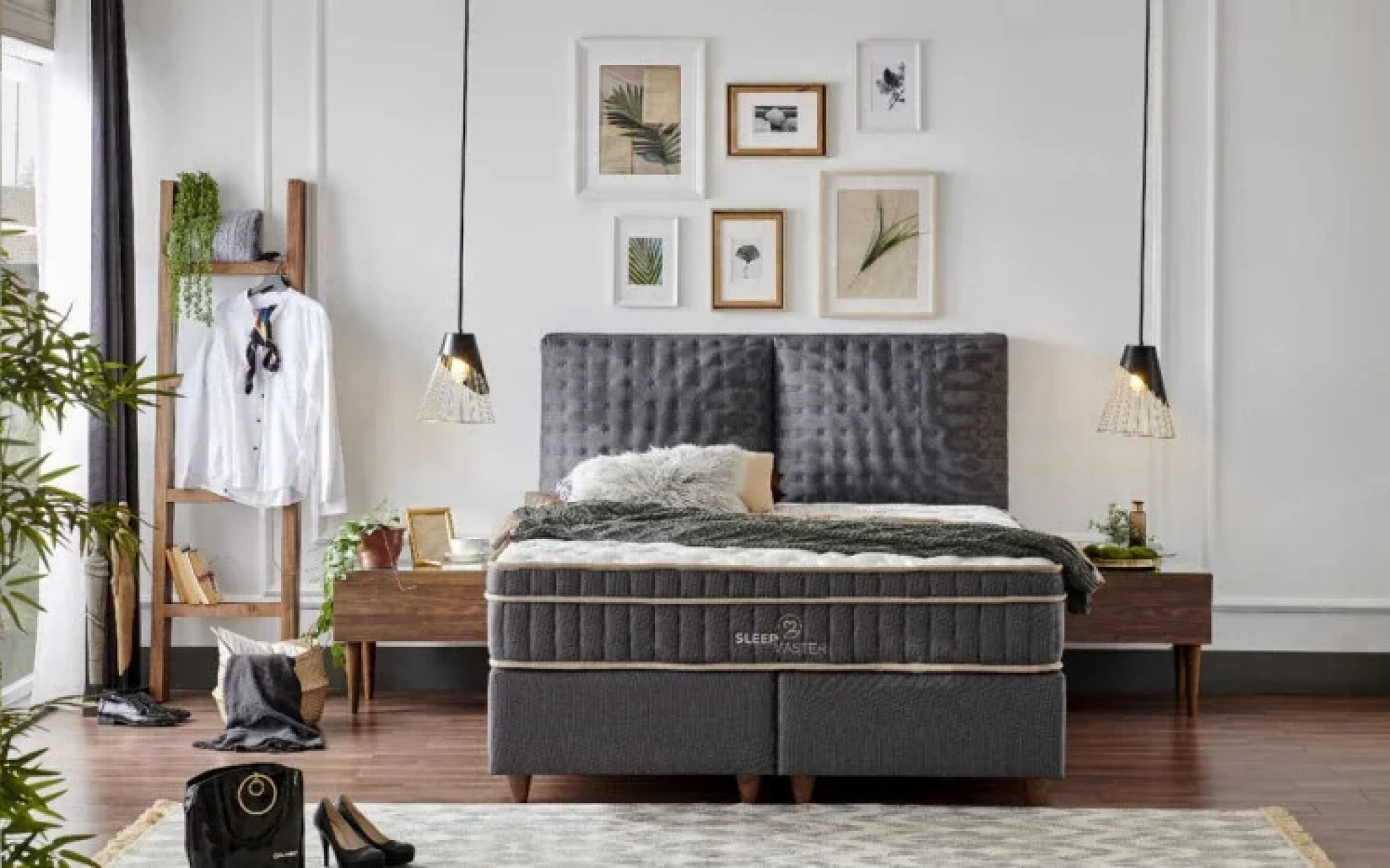 Athena Bazalı Karyola Kasa - 160 Cm